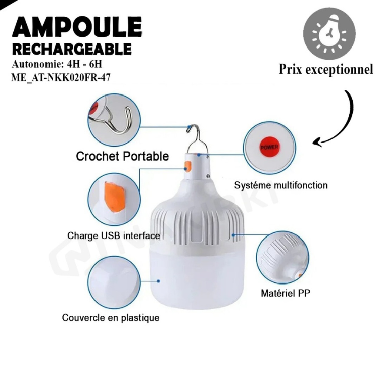 Ampoule rechargeable 